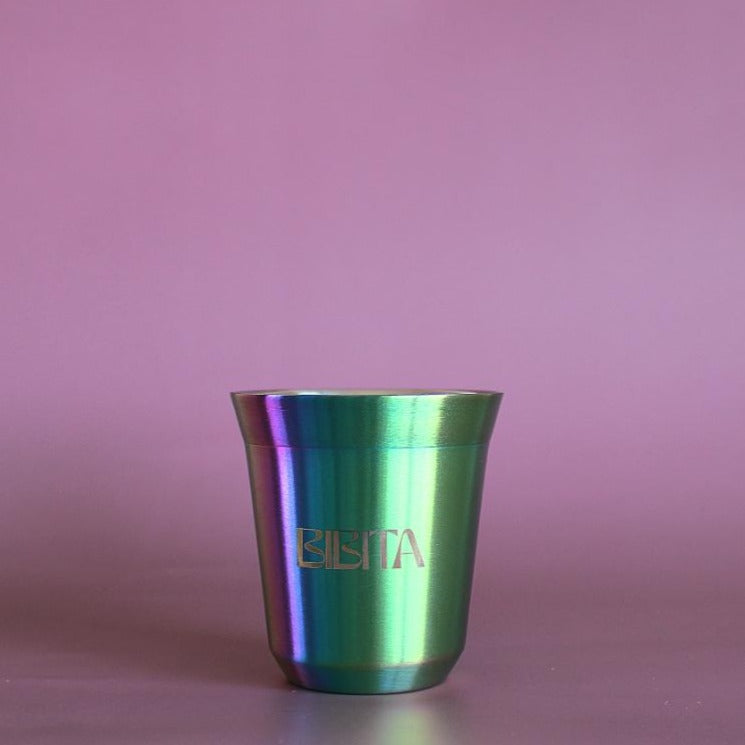 BIBITA | Medium Double Wall Stainless Steel Reusable Cup | Rainbow